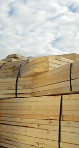 Dusk engineered roof trusses ready for delivery.